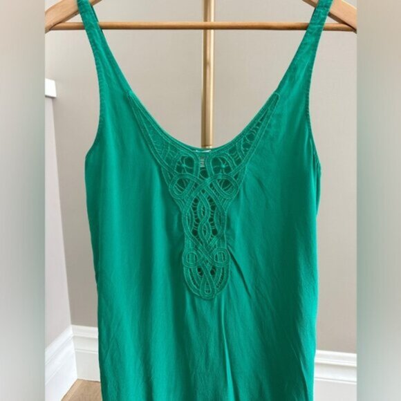 Wilfred by Aritzia Emerald Green Silk Cami Dress – Size XXS (Relaxed Fit) - Picture 8 of 8